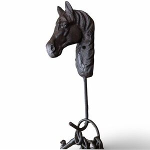 Cast Iron Horse Head Rustic Western Country Coat Keys Hat Wall Hanging Hook